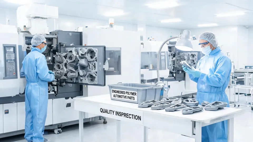 Automotive polymer components production